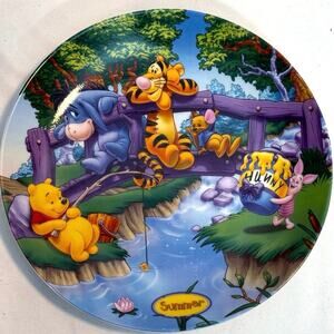 Vintage Disney Winnie The Pooh Collector Plate Summer Park Lane Tigger Eeyore
